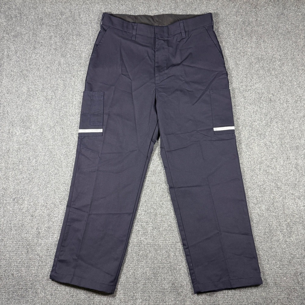 Stan Herman VF Imagewear Reflective Uniform Cargo Pants Navy Size 36R-30
